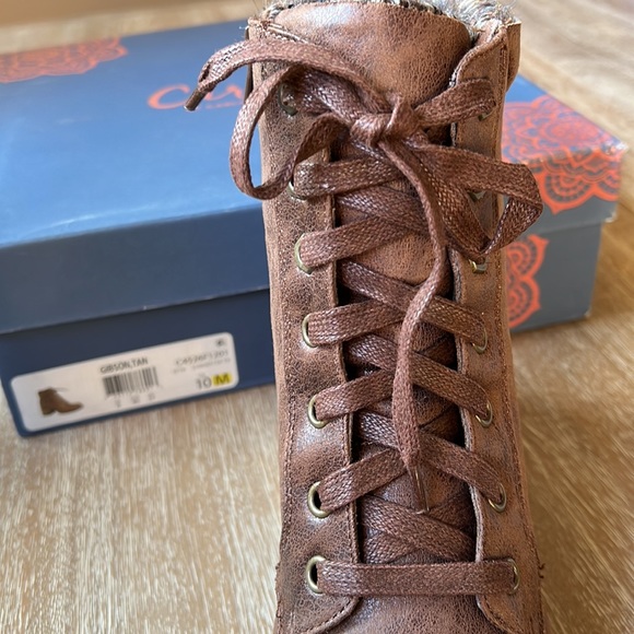 Carlos By Carlos Santana Gibson Booties Women's Shoes Tan Brown Size 10 M - Picture 10 of 10